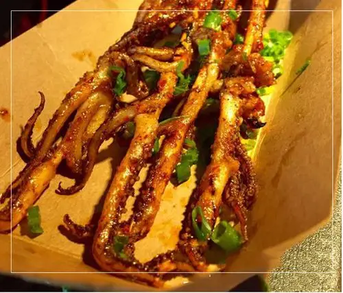 60头鱿鱼须串20串冷冻鱿鱼头铁板大串油炸串半成品烧烤食材商用