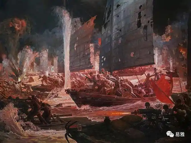 《渡江战役》260cm x 350cm(中国军事革命博物馆收藏)扩展阅读向