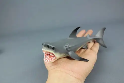跨境大白鲨仿真海洋生物 鲨鱼海洋动物模型塑料儿童早教玩具礼物