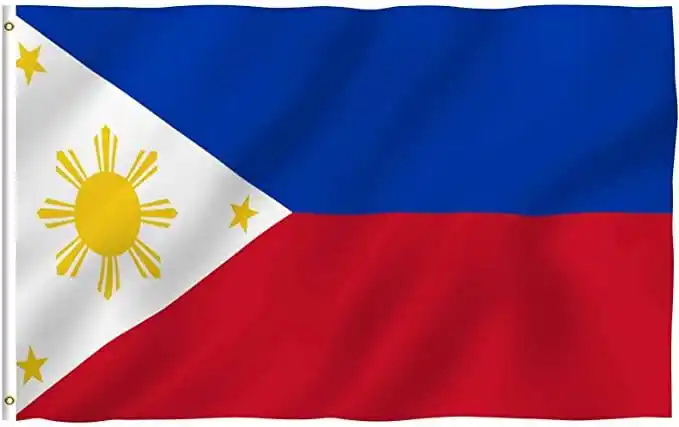 70 cm 菲律宾国旗 - 色彩鲜明,抗紫外线褪色 - 帆布标题和双线缝合