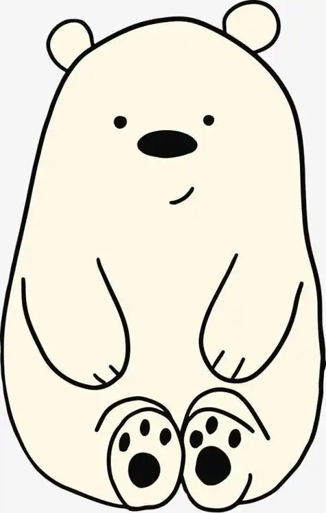 可爱熊简笔画可爱卡通线条画简笔画黑白猫咪可爱头像线条简笔画头像简