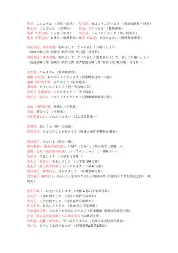 日语日常用语1000句 - 百度文库