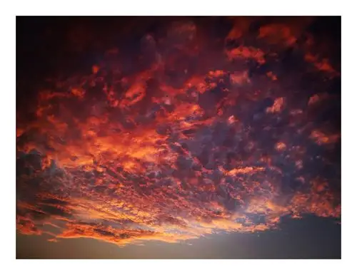 华为手机随拍火烧云