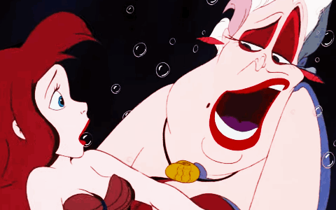 小美人鱼可爱爱丽儿迷人坏蛋gif动图_动态图_表情包下载_soogif