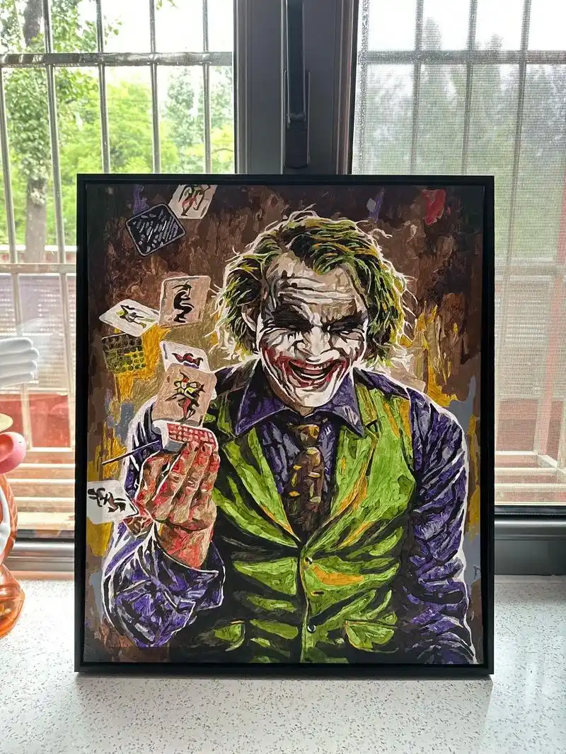 数字油画 - 希斯莱杰73 成就感满满!#希斯莱杰小丑 #数字 - 抖音