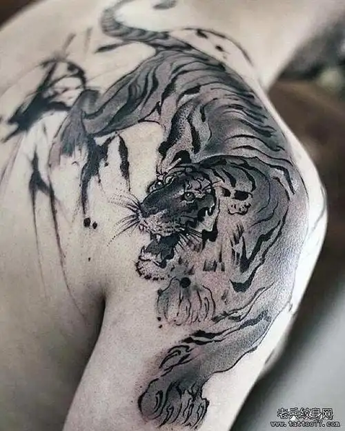 纹身素材第531期——男士肩膀