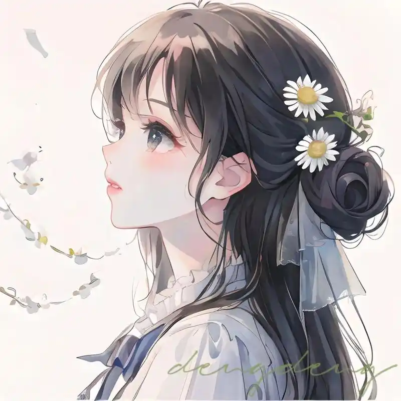 深藏心底的爱|小雏菊|可爱女生头像|简约