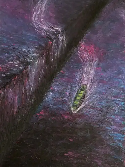 油画棒摩西分海