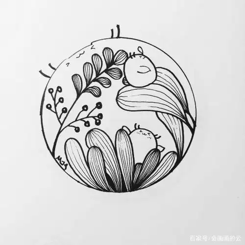 线描作品分享,适合新手学习的简笔画