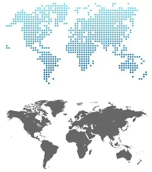 3145ai矢量图jpg高清图空白中国地图矢量素材超大地图轮廓模板背景