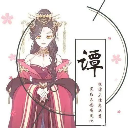 古风姓氏卡通头像壁纸 快来寻找你的专属头像吧