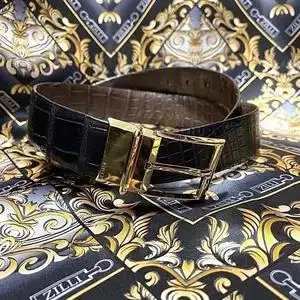 tb7000302568淘宝zilli泽力男士鳄鱼皮带尺寸如图可以剪裁改短男款
