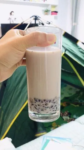超简单血糯米炼乳奶茶