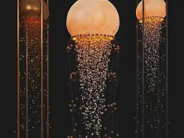 现代办公落地灯su模型下载