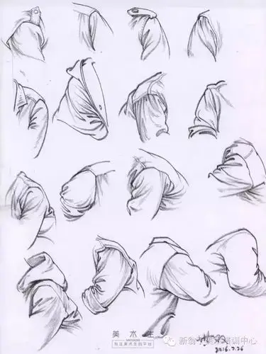 领略速写衣褶刻画,教你轻松摆平衣褶_福州新翁子美术培训中心_零二七