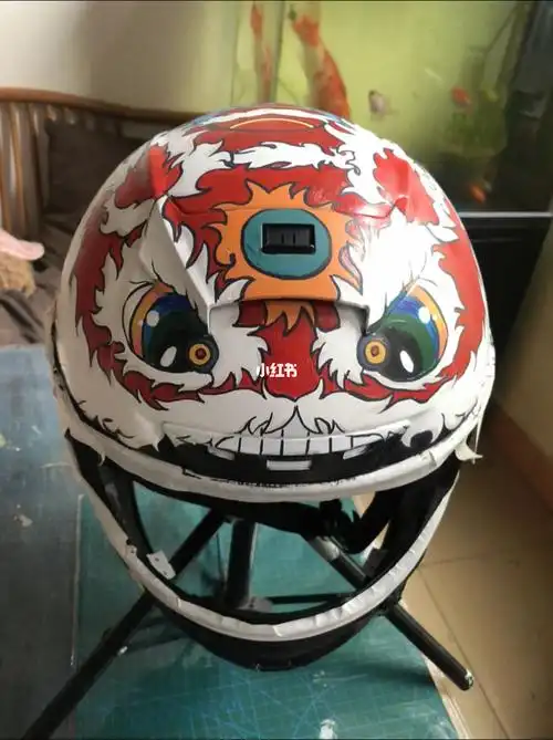 头盔涂鸦手绘头盔可定制各种图案头盔修复补漆改色漆面翻新彩绘配件