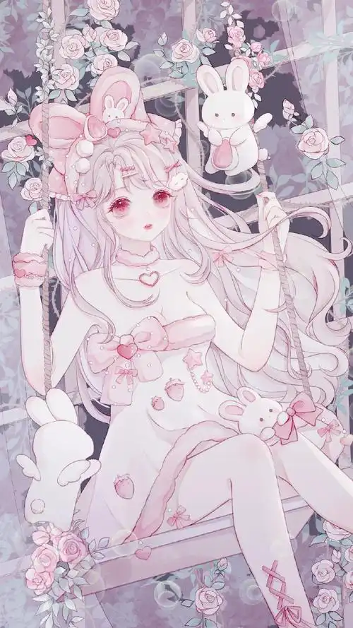 壁纸|竖屏壁纸|少女风| lolita|图源网络|侵删|抱图瓶#二次元新鲜事