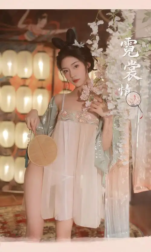 裳厢记汉服睡衣 性感古风高端汉服睡衣纯欲旗袍制服 小倩*(刺绣款)