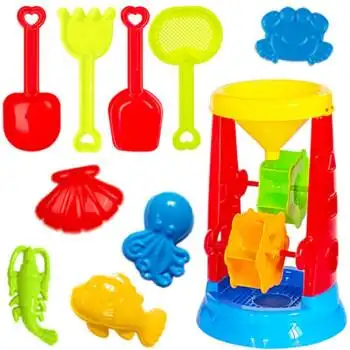 儿童沙滩玩具套装宝宝戏水玩沙挖沙决明子沙漏大号铲子沙滩桶工具沙漏