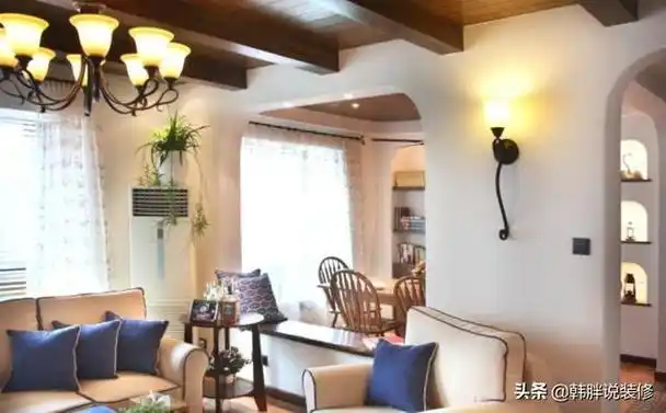 80㎡两室两厅新房木头打造的天花板吊顶谁见过这也太费钱了吧