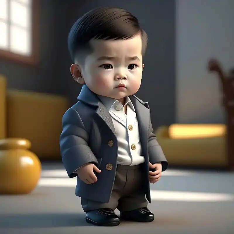 卡通q版小帅哥总裁头像