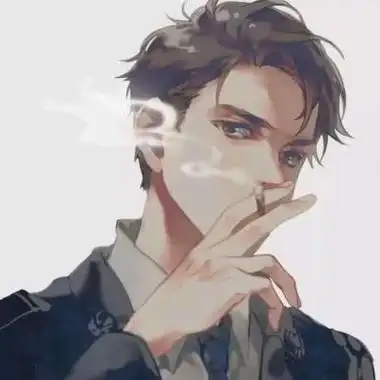 动漫抽烟男头卡通动漫头像