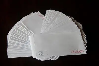 信封包邮 白色标准邮寄信封 2号5号6号7号9号中式信封 自粘信封