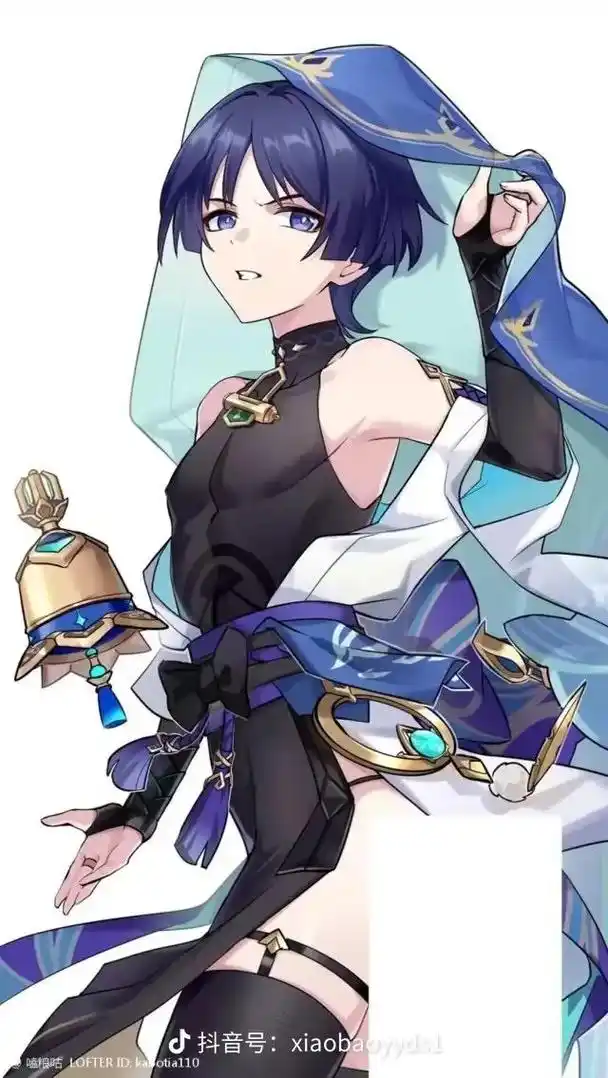 当三位风男穿女装时……#图片来自网络 #原神风男 - 抖音