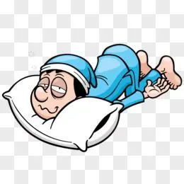 趴着睡觉的男人