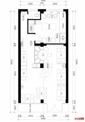 主题餐厅设计 - 郑州70平餐厅设计案例
