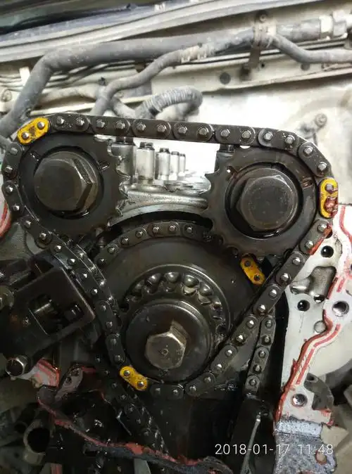 日产帕拉丁正时链条错位怎么对