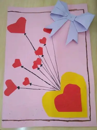 一年级五班"感恩教师"手工贺卡展