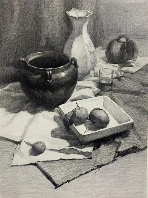 素描静物绘画指南71步骤图