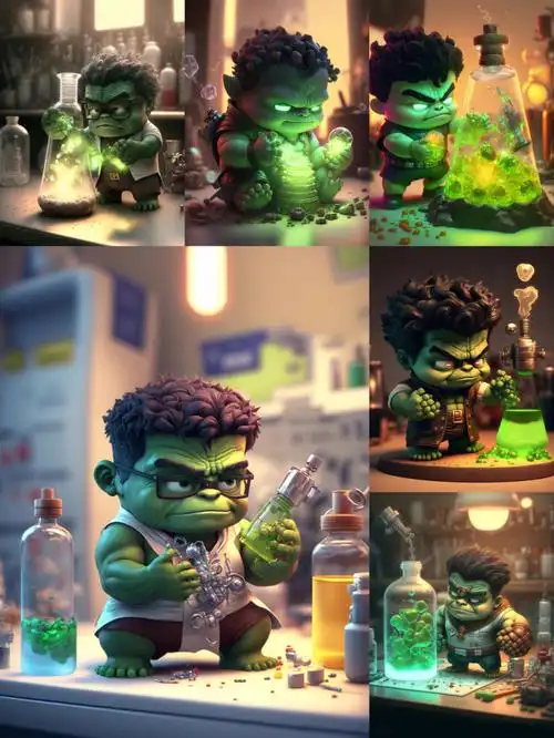 迷你漫威复仇者联盟绿巨人浩克你喜欢谁