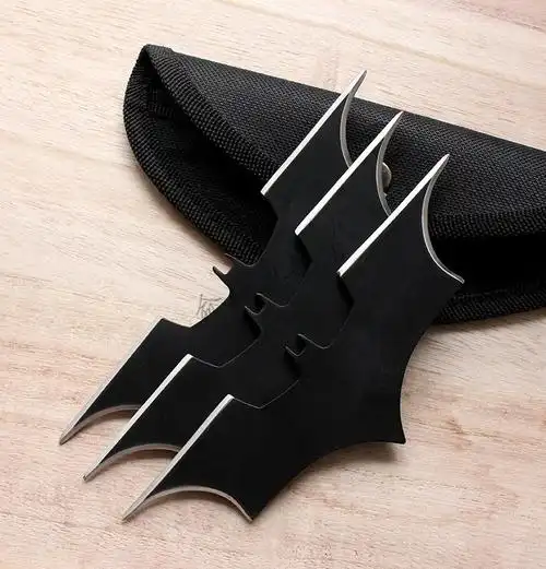 5mm长度:15cm蝙蝠侠a款飞镖 已开刃 (一套3支装)适用年龄:14岁以上