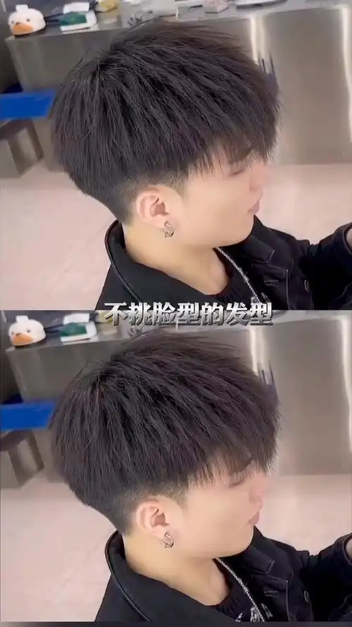 摩根碎盖干净立体好打理男生想不帅都难