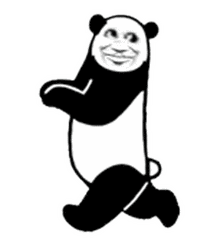 行走超大霸屏熊猫头表情包素材gif表情