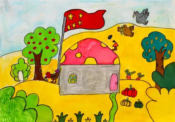 杭锦旗吉日嘎朗图小学"金秋艺术节"美术作品展播