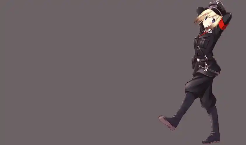 纳粹,简单的背景,罢工女巫,埃里卡哈特曼,靴子,制服,帽子壁纸768x1280