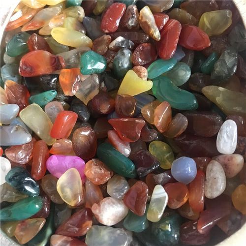 供曼扎七宝石供佛宝石琉璃七彩石头八供 宝石头1斤 七彩宝石1斤500克