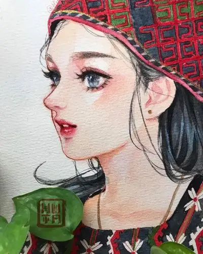 hutachan96的水彩人物