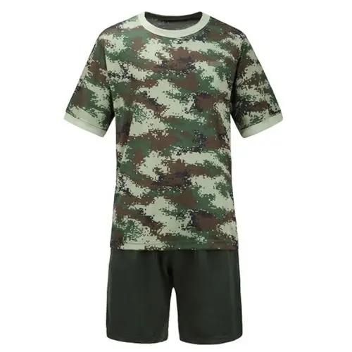 淅减07体能服迷彩服训练服迷彩速干t恤圆领夏季短袖武体能服 均码