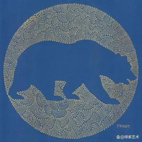 当然,在富有创造性的艺术家手中,三要素也可以单独存在,使用点绘画的