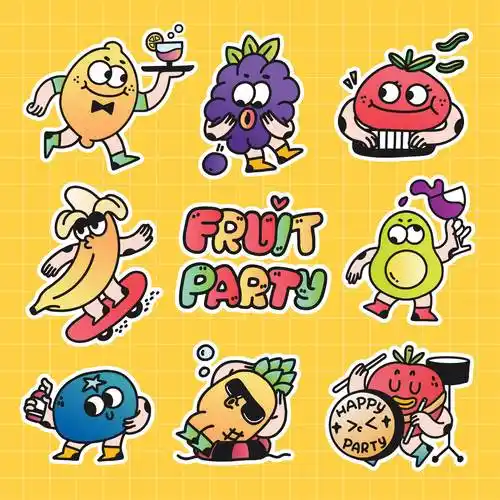 水果拟人化_方式_应用_平面