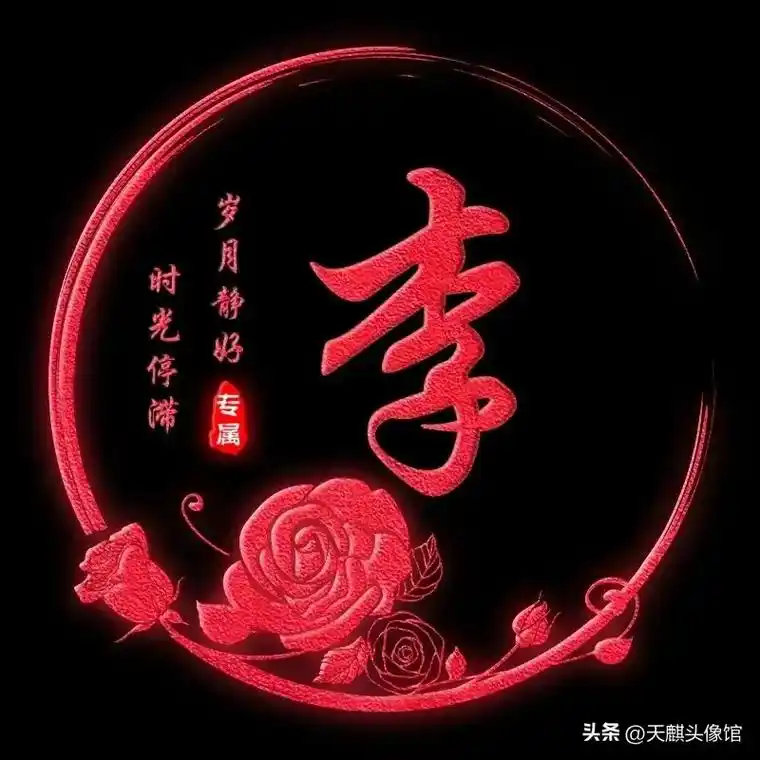 李姓专属姓氏头像 ,有没有同姓的 ! - 抖音