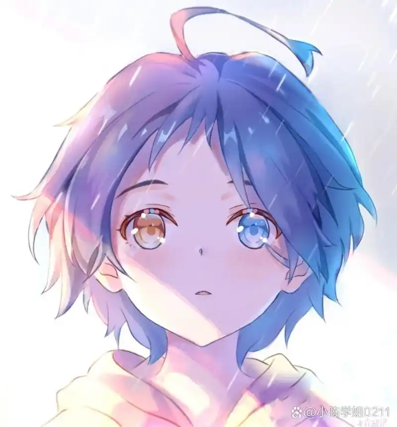 高质量蓝色系动漫男头