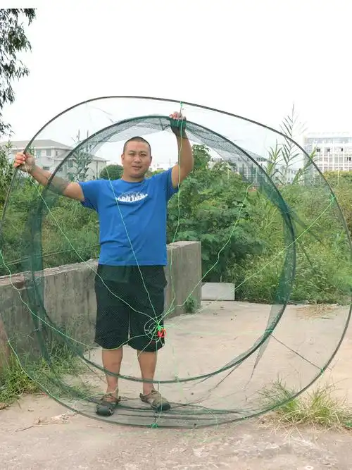 新式大型折叠抬网搬网开发式自动捕鱼网虾提筝抬网渔网抓鱼提网