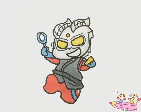 光辉赛罗奥特曼怎么画才帅