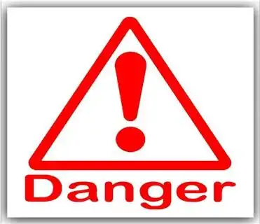 定制反光矩形安全警告危险标签贴纸红色防火乙烯 pvc 贴纸