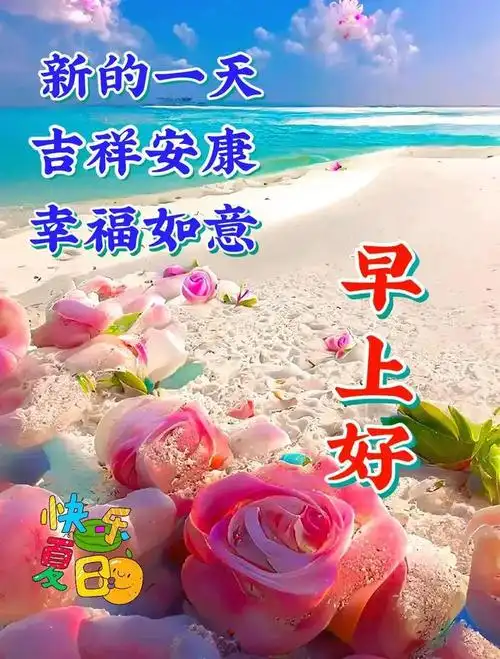 7月20日周四早上好精选周四早安祝福图片带早上好问候语新的一天吉祥